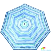Зонт женский полуавтомат компактный облегченный DOPPLER (ДОППЛЕР) DOP720465CA-2 голубой, полоска