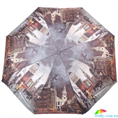 Зонт женский облегченный компактный механический LAMBERTI (ЛАМБЕРТИ) Z75325-L1809A-0PB2 серый, города