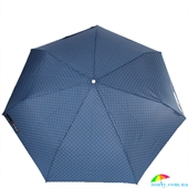 Зонт женский облегченный компактный полуавтомат H.DUE.O (АШ.ДУЭ.О) HDUE-260-1 синий, горох