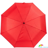 Зонт женский полуавтомат HAPPY RAIN (ХЕППИ РЭЙН) U42271-7 красный, полоска