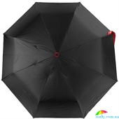 Зонт женский полуавтомат FARE (ФАРЕ) FARE5529-black-red черный, двухсторонний