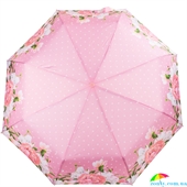 Зонт женский  полуавтомат ART RAIN (АРТ РЕЙН) ZAR3616-5 розовый, цветы