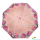 Зонт женский механический компактный облегченный ART RAIN (АРТ РЕЙН) ZAR5316-9 розовый, цветы