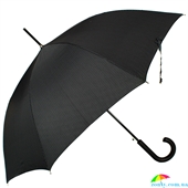 Зонт-трость мужской полуавтомат FULTON (ФУЛТОН) FULG832-Cross-Print черный, клетка