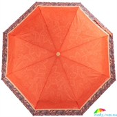 Зонт женский механический компактный облегченный ART RAIN (АРТ РЕЙН) ZAR3516-50 оранжевый, абстракция
