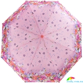 Зонт женский механический компактный облегченный ART RAIN (АРТ РЕЙН) ZAR3516-43 розовый, цветы