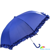 Зонт-трость детский механический AIRTON (АЭРТОН) Z1552-155A синий, однотонный
