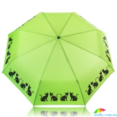 Зонт женский автомат DOPPLER (ДОППЛЕР) DOP7441465C06-green зеленый, животные