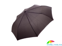 Зонт мужской полуавтомат DOPPLER (ДОППЛЕР) DOP730167 серый, полуавтомат, однотонный