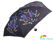 Зонт женский облегченный компактный механический ZEST (ЗЕСТ) Z55516-6 черный, механический, животные