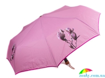 Зонт женский полуавтомат AIRTON (АЭРТОН) Z3651-3 розовый, полуавтомат, цветы
