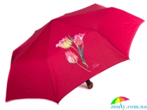 Зонт женский полуавтомат AIRTON (АЭРТОН) Z3651-6 красный, полуавтомат, цветы
