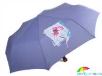 Зонт женский полуавтомат AIRTON (АЭРТОН) Z3651-7 синий, полуавтомат, цветы