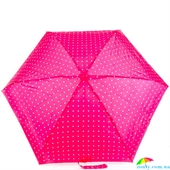 Зонт женский облегченный компактный механический ZEST (ЗЕСТ) Z25518-3 розовый, механический, горох