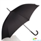 Зонт-трость мужской полуавтомат HAPPY RAIN (ХЕППИ РЭЙН) U41067 черный, полуавтомат, однотонный