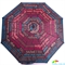 Зонт женский HAPPY RAIN (ХЕППИ РЭЙН) U42275-2 коричневый, полуавтомат, абстракция