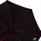Зонт-трость женский полуавтомат DOPPLER (ДОППЛЕР) DOP740763W-1 черный, полуавтомат, однотонный
