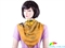 Платок шелковый ETERNO (ЭТЕРНО) репродукция картины Г.Климта "Поцелуй" ES0611-1-yellow оранжевый, шелк