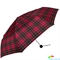 Зонт женский компактный механический HAPPY RAIN (ХЕППИ РЭЙН) U42659-10 красный, клетка