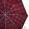 Зонт женский компактный механический HAPPY RAIN (ХЕППИ РЭЙН) U42659-10 красный, клетка