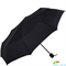 Зонт мужской компактный механический  FULTON (ФУЛТОН) FULG839-Black черный, однотонный