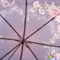 Зонт женский механический компактный облегченный MAGIC RAIN (МЭДЖИК РЕЙН) ZMR1231-6 фиолетовый, цветы