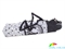 Зонт женский автомат ZEST (ЗЕСТ) Z239666-408 черный, полный автомат, люди