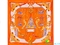 Платок женский шелковый 88*88 см ETERNO (ЭТЕРНО) ES0611-4-orange оранжевый, шелк